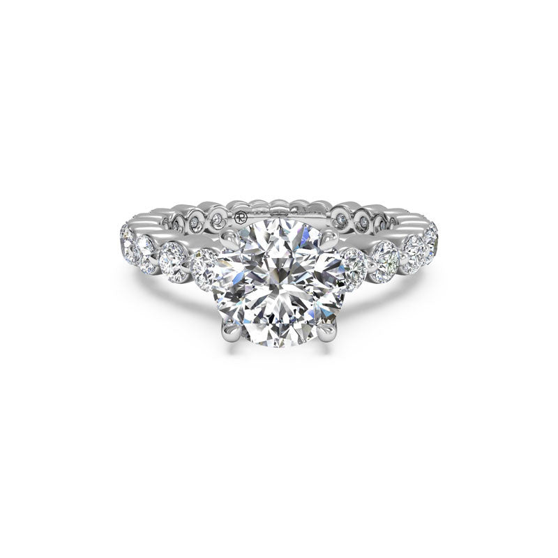 Ritani Shared-Prong Round Brilliant Diamond Engagement Ring