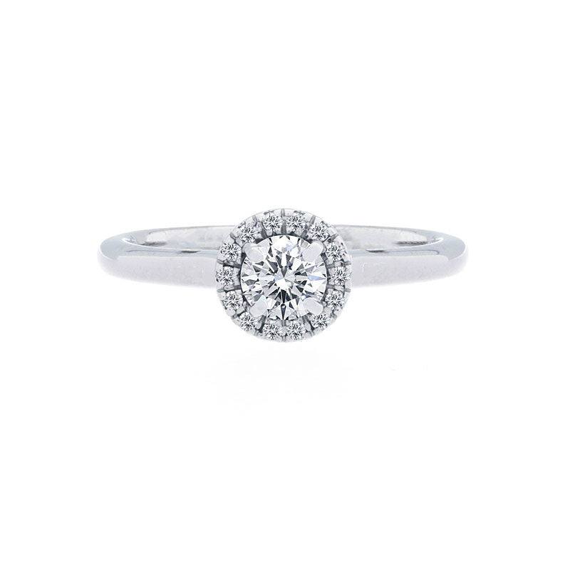 Forevermark Center of My Universe Round Halo Engagement Ring, 0.35 total carat