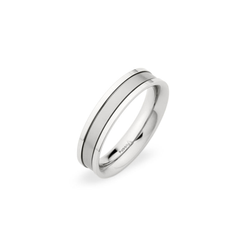 5.5mm Brushed Center and Polished Edge Weddng Band