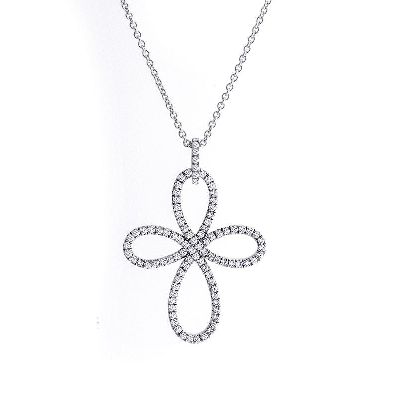 Infinity Collection Diamond Cross Pendant