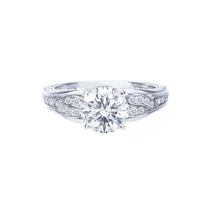 Vintage Twisted Diamond Engagement Ring