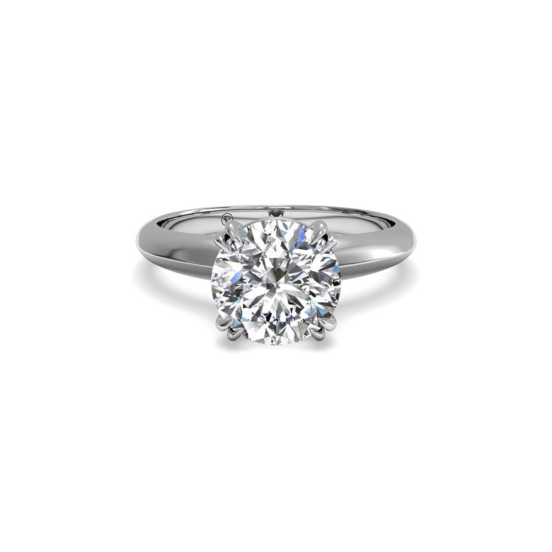 Ritani Knife-Edge Tulip Solitaire Round Diamond Engagement Ring
