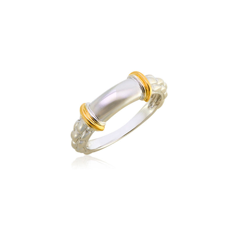 Pietra Collection 18K Yellow Gold Accent Bar Ring