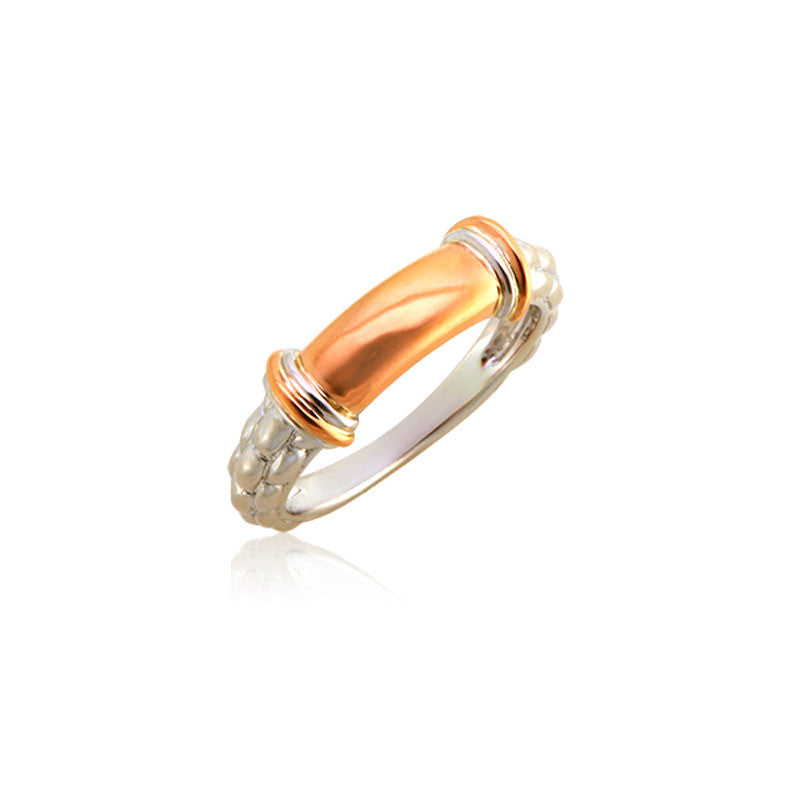 Pietra Collection 18K Rose Gold Bar Ring
