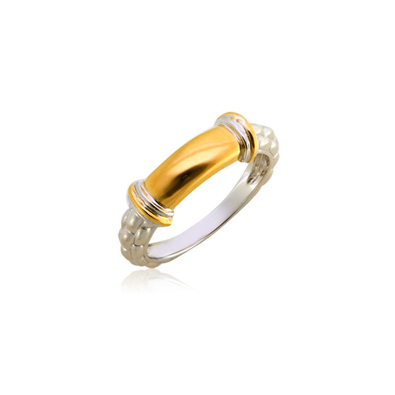 Pietra Collection 18K Yellow Gold Bar Ring