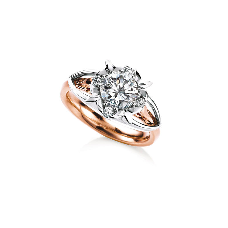 Primrose Round Brilliant Diamond Engagement Ring