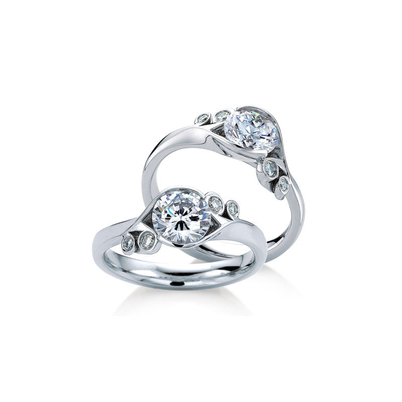 Fern Round Brilliant Diamond Engagement Ring