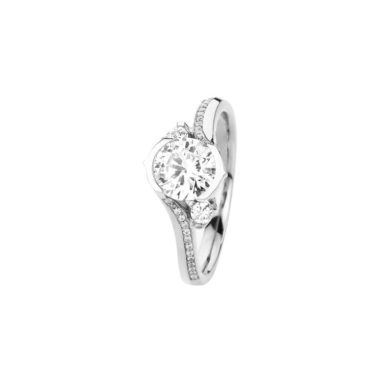 Lily Round Brilliant Diamond Engagement Ring