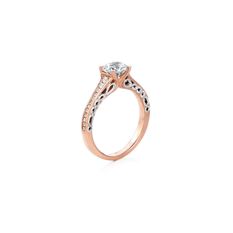 Oban Round Brilliant Diamond Engagement Ring