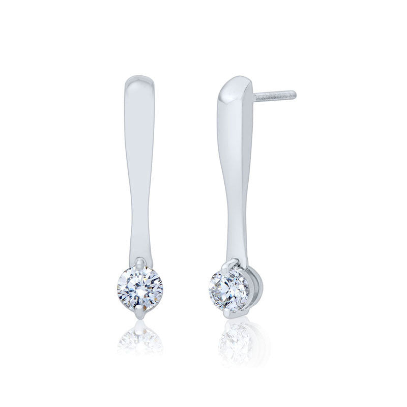 Forevermark Devotion Cut Diamond Hanging Diamond Earrrings