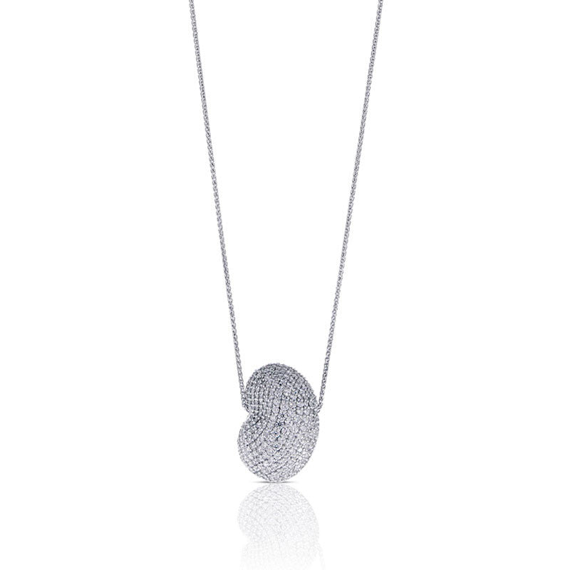 Forevermark Devotion Cut Diamond Kidney Bean Necklace