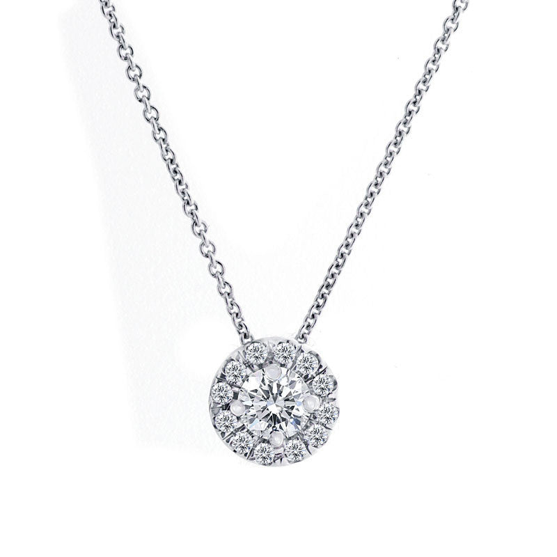 Forevermark Center of My Universe White Gold Pendant, 0.35 total carat