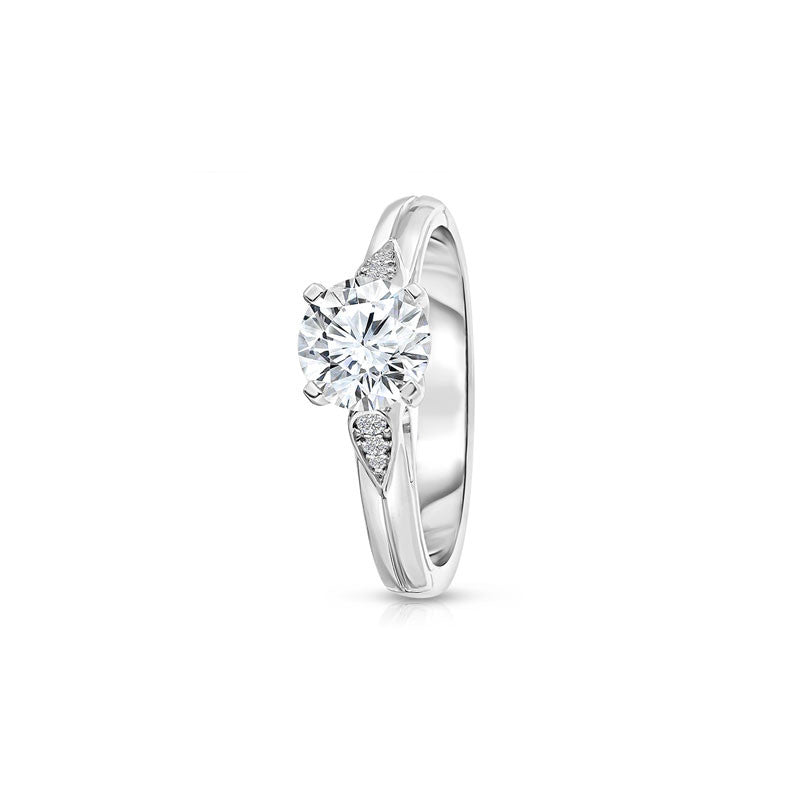 Maevona Inverclyde Round Brilliant Diamond Engagement Ring